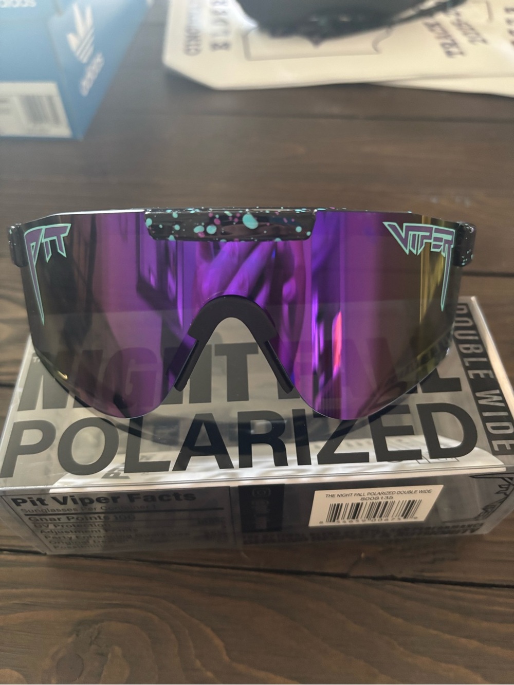 Pit Viper Night Fall Polarized Sunglasses - Black and White